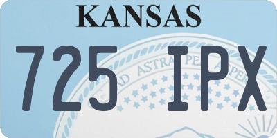 KS license plate 725IPX