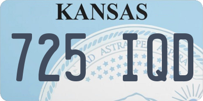 KS license plate 725IQD