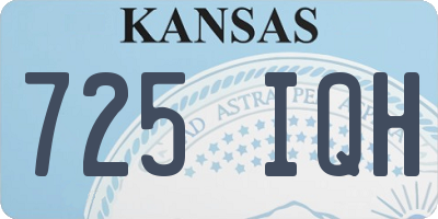 KS license plate 725IQH