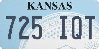 KS license plate 725IQT