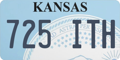 KS license plate 725ITH