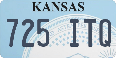 KS license plate 725ITQ