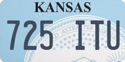 KS license plate 725ITU