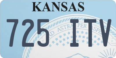 KS license plate 725ITV