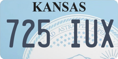 KS license plate 725IUX