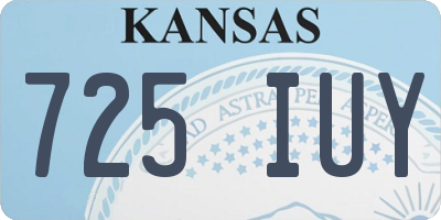 KS license plate 725IUY