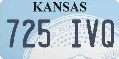 KS license plate 725IVQ