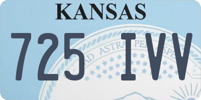 KS license plate 725IVV