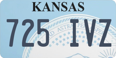 KS license plate 725IVZ