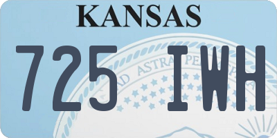 KS license plate 725IWH