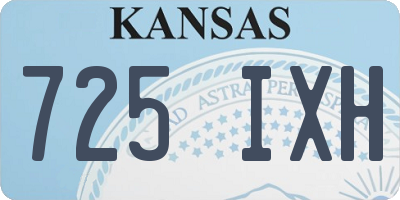 KS license plate 725IXH