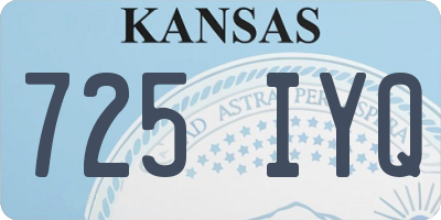 KS license plate 725IYQ