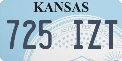 KS license plate 725IZT