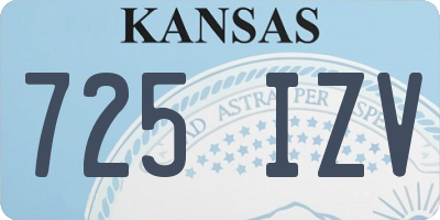 KS license plate 725IZV
