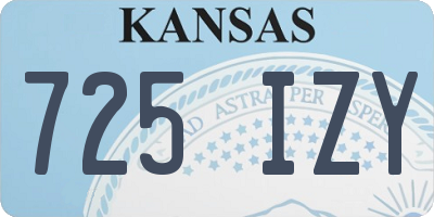 KS license plate 725IZY