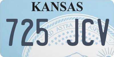 KS license plate 725JCV