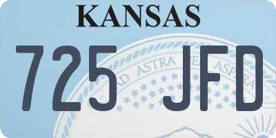 KS license plate 725JFD