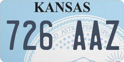 KS license plate 726AAZ