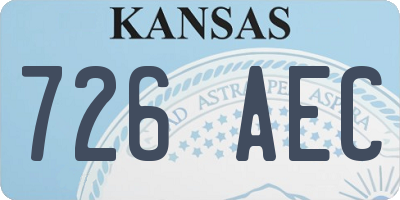 KS license plate 726AEC
