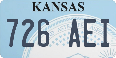 KS license plate 726AEI