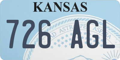 KS license plate 726AGL