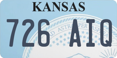 KS license plate 726AIQ