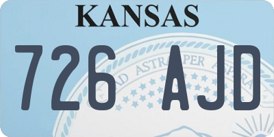KS license plate 726AJD