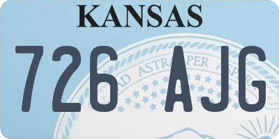 KS license plate 726AJG