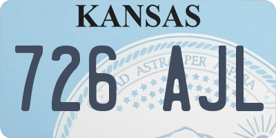 KS license plate 726AJL