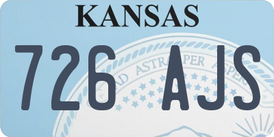 KS license plate 726AJS