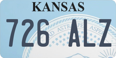 KS license plate 726ALZ