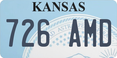 KS license plate 726AMD