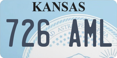 KS license plate 726AML