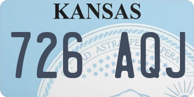 KS license plate 726AQJ