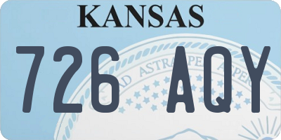 KS license plate 726AQY