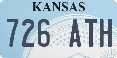 KS license plate 726ATH