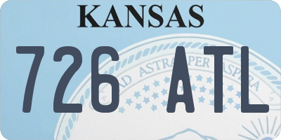 KS license plate 726ATL