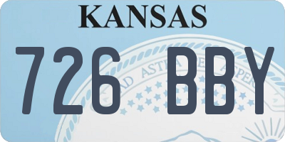 KS license plate 726BBY