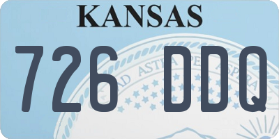 KS license plate 726DDQ