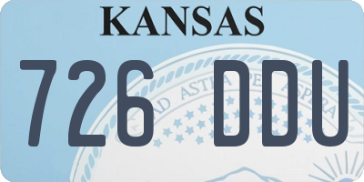 KS license plate 726DDU