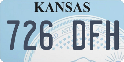 KS license plate 726DFH