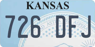 KS license plate 726DFJ