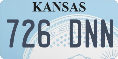 KS license plate 726DNN