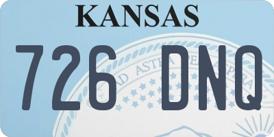 KS license plate 726DNQ