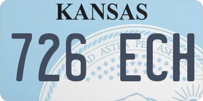 KS license plate 726ECH