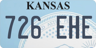 KS license plate 726EHE