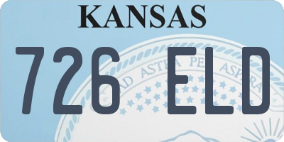 KS license plate 726ELD