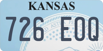 KS license plate 726EOQ
