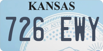 KS license plate 726EWY