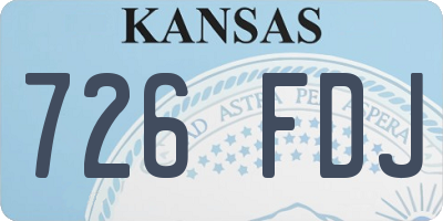 KS license plate 726FDJ